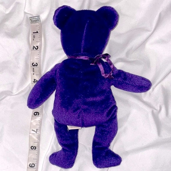 TY The Beanie Babies Collection 1997 Princess purple bear - Picture 9 of 9